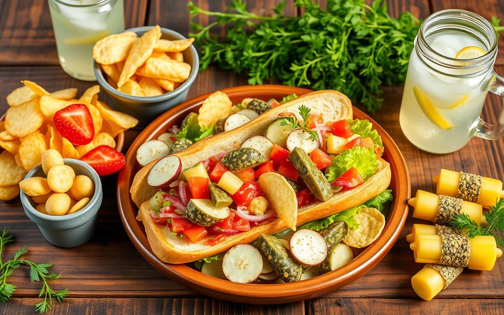 suitable pairings for hoagie salad