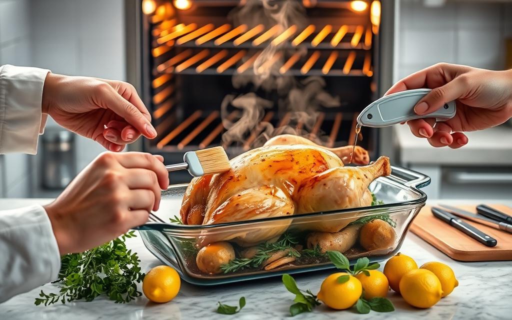 Avoiding mistakes while cooking roast chicken in oven